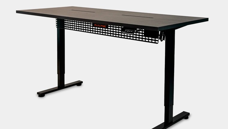 Mesa Regulagem de Altura Giodesk Minimal 180x70 Preto