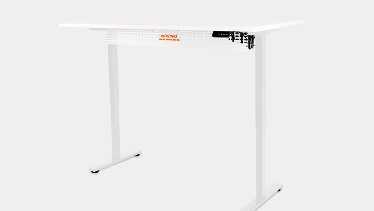 Mesa Regulagem de Altura Giodesk Minimal 180x70 Branco