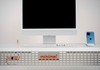 Mesa Regulagem de Altura Giodesk Minimal 180x70 Branco