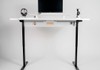 Mesa Regulagem de Altura Giodesk Minimal 180x70 Branco/Preto