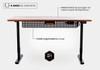 Mesa Regulagem de Altura Giodesk Minimal 180x70 Freijó