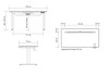 Mesa Regulagem de Altura Giodesk Pro 140x70 Freijó/Branco