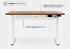 Mesa Regulagem de Altura Giodesk Minimal 160x70 Freijó/Branco