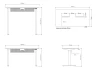 Mesa Regulagem de Altura Giodesk Minimal 160x70 Freijó/Branco