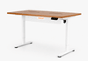 Mesa Regulagem de Altura Giodesk Minimal 180x70 Freijó/Branco