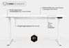 Mesa Regulagem de Altura Giodesk Pro 160x70 Branco