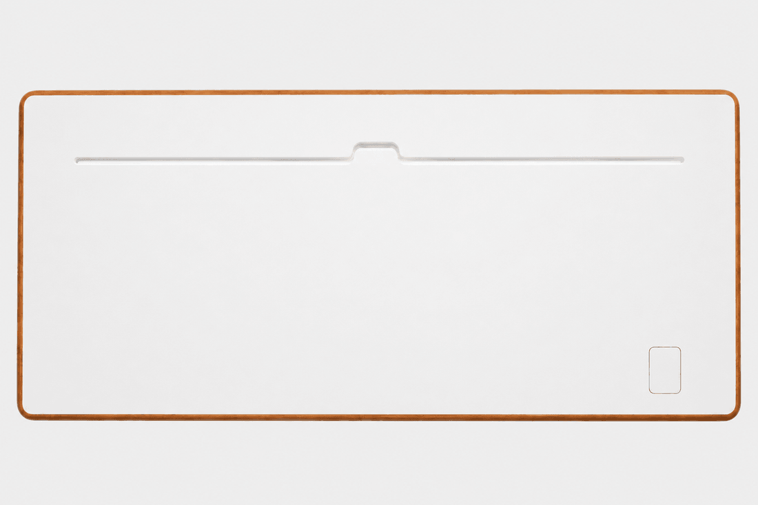 Tampo Mesa Giodesk Pro Branco/Madeira 140x70