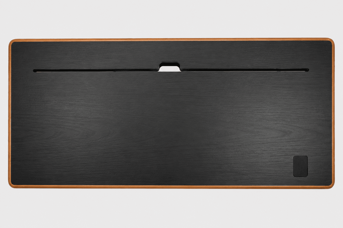 Tampo Mesa Giodesk Pro Preto/Madeira 160x70