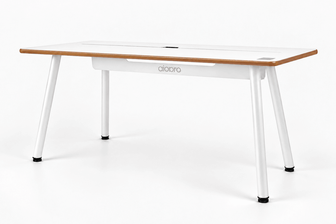 Mesa Office Escrivaninha Nobilis Pro 140x70 Branco/Madeira