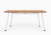 Mesa Office Escrivaninha Nobilis Pro 140x70 Freijó/Branco