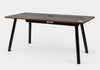 Mesa Office Escrivaninha Nobilis Pro 140x70 Preto/Madeira