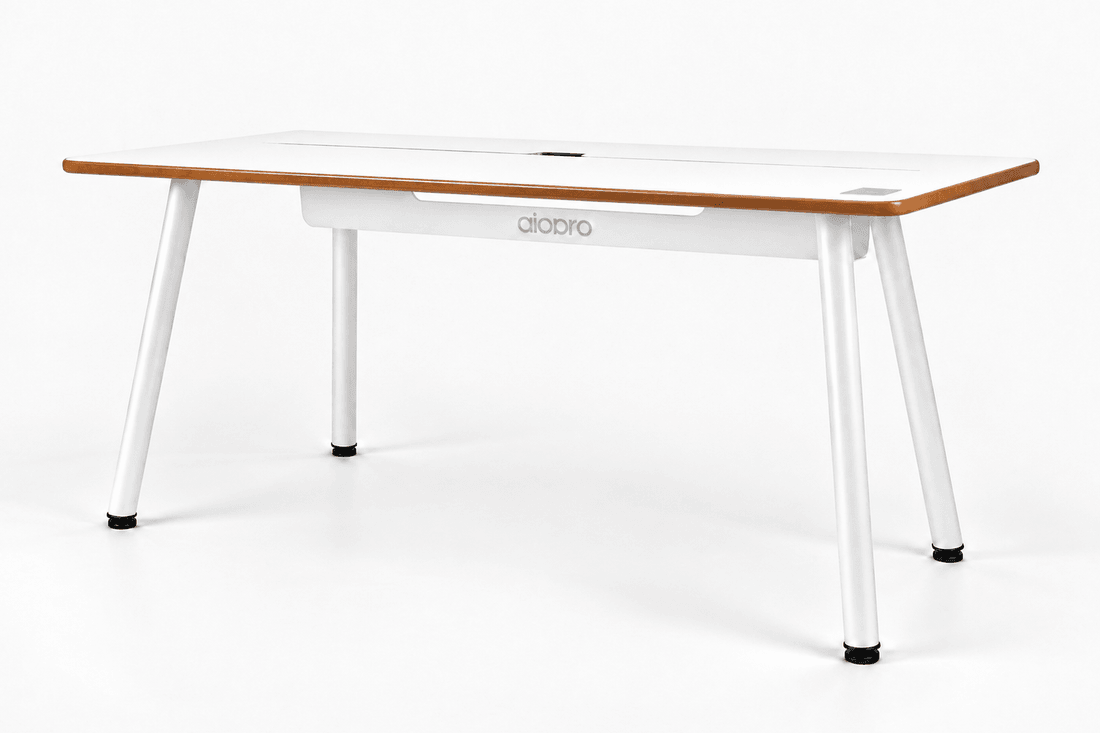 Mesa Office Escrivaninha Nobilis Pro 160x70 Branco/Madeira
