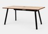 Mesa Office Escrivaninha Nobilis Pro 160x70 Freijó/Preto