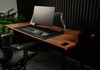 Mesa Office Escrivaninha Nobilis Pro 160x70 Freijó/Preto