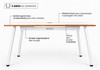Mesa Office Escrivaninha Nobilis Pro 180x80 Branco/Madeira