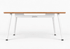 Mesa Office Escrivaninha Nobilis Pro 180x80 Branco/Madeira