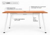 Mesa Office Escrivaninha Nobilis Pro 180x80 Freijó/Branco