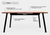 Mesa Office Escrivaninha Nobilis Pro 180x80 Freijó/Preto