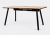 Mesa Office Escrivaninha Nobilis Pro 180x80 Freijó/Preto