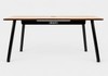 Mesa Office Escrivaninha Nobilis Pro 180x80 Freijó/Preto