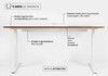 Mesa Fixa Office Giodesk Fix 140x70 Branco/Madeira