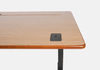 Mesa Fixa Office Giodesk Fix 140x70 Freijó/Preto