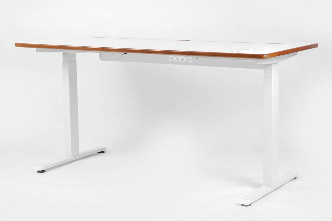 Mesa Fixa Office Giodesk Fix 160x70 Branco/Madeira