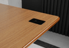 Mesa Fixa Office Giodesk Fix 160x70 Freijó/Preto