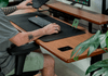 Mesa Fixa Office Giodesk Fix 160x70 Freijó/Preto