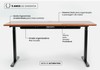 Mesa Fixa Office Giodesk Fix 160x70 Freijó/Preto