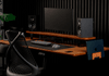Mesa Fixa Office Giodesk Fix 180x80 Freijó/Preto