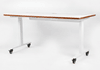 Mesa Fixa Office Giodesk Fix 200x80 Branco/Madeira