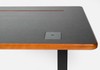 Mesa Fixa Office Giodesk Fix 200x80 Preto/Madeira