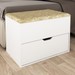 Puff 1 Porta 1 Gaveta Pu2051 Branco - Tecno Mobili