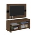 Rack com Painel para TV Até 47 Polegadas Cross C/ Suporte para TV  Amendoa/Preto - Artely