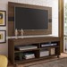 Rack com Painel para TV Até 47 Polegadas Cross C/ Suporte para TV  Amendoa/Preto - Artely