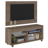 Rack com Painel para TV Até 47 Polegadas Cross C/ Suporte para TV Canela - Artely