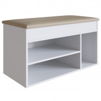 Sapateira Baú 3 Nichos Branco Sp080 – Completa Móveis