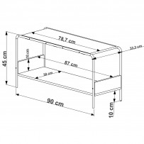 Sapateira Vermont/Preto 27890 - Artesano