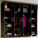 Guarda-Roupa Casal Ele e Ela 8 Portas 8 Prateleiras Malbec Preto Fosco - Panorama Móveis