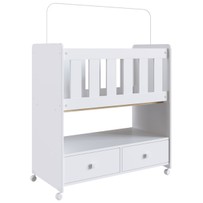 Berço Moisés com 2 Gavetas com Colchão By 511 Branco - Completa Móveis