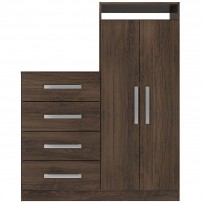 Cômoda Paris 2 Portas 4 Gavetas Cacau - Panorama Móveis