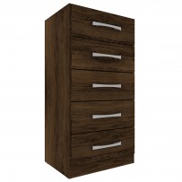 Cômoda 5 Gavetas Savana Cacau - Pnr Móveis