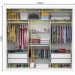 Guarda-Roupa Casal 3 Portas 2 Gavetas Branco - Pnr Móveis