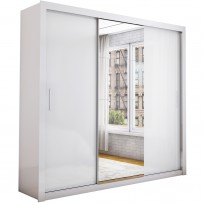 Guarda-Roupa Casal 3 Portas 2 Gavetas Branco - Pnr Móveis