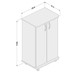 Armário Multiuso 2 Portas Baixo Limeira 3266 Branco Bp - Politorno