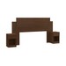 Cabeceira Casal Garnet com 2 Mesa de Cabeceira Ca20 Cacau - Decibal Móveis