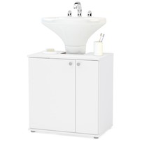 Armário de Banheiro 2 Portas 3 Prateleiras 3403 Branco Bp - Politorno
