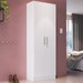 Armário Multiuso Doha 2 Portas com Chave 5 Prateleiras 9595 Branco - Doripel