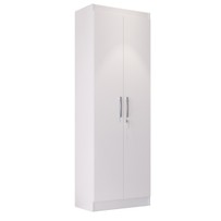 Armário Multiuso Doha 2 Portas com Chave 5 Prateleiras 9595 Branco - Doripel